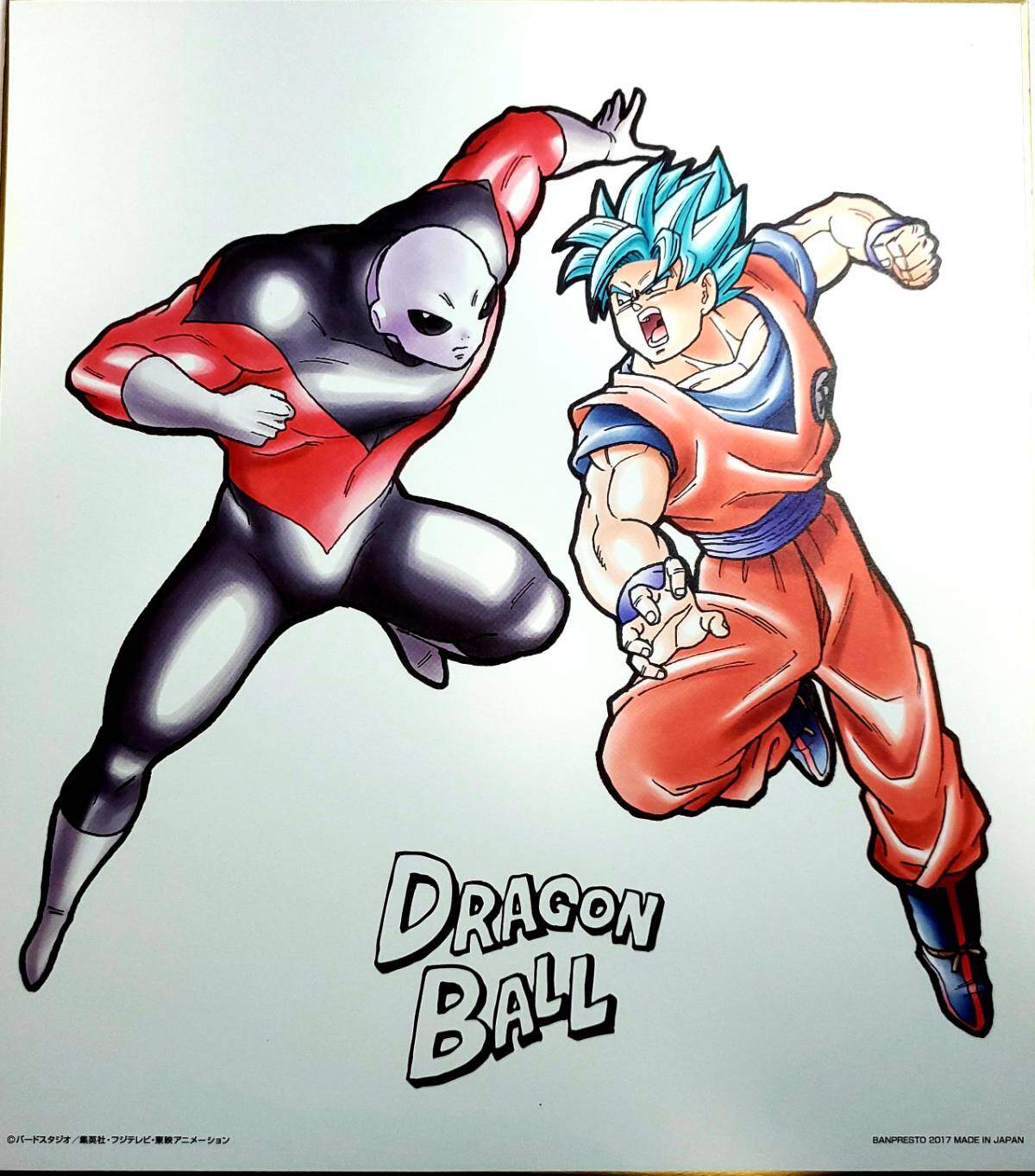 DRAGON BALL Shikishi ART -THANK YOU ANIMATION 30th!!- (JIREN & SUPER SAIYAN GOD BLUE SON GOKU)