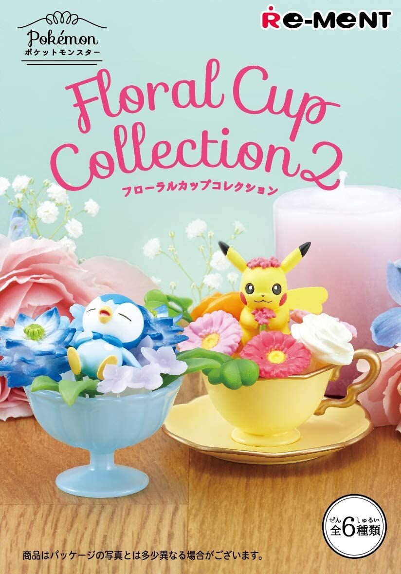 POKEMON Figure Floral Cup Collection 2 (Full Set)
