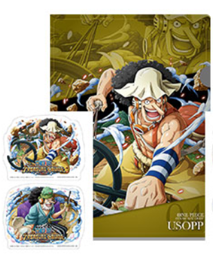 ONE PIECE Ichiban-kuji Treasure Cruise Vol.2 Clear File + Stickers (G) USOPP